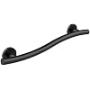 Keeney GB2022-16MB Decorative Stainless Steel Wave Grab Bar, 16-Inch, Matte Black