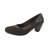 HC SHOES Women's Orthopedic Bunion Loafers - Low Heel Slip-On Dress Shoes with Orthotic Support (Brown, Adult, Women, 8, Numeric, US Footwear Size System, Wide)