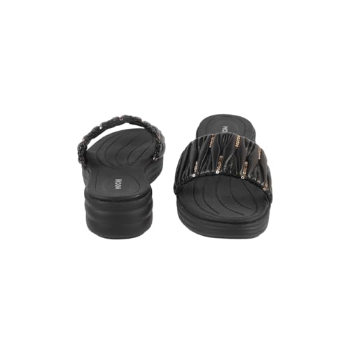 Image of Mochi Women Wedge Heel Fashion Slip-on Sandal