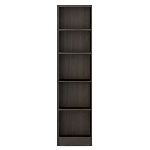 Image of Spacewood William Book Case | 3 Year Warranty |Book Shelf for Home Library, Book Stand Size, Size-1600 X 400 Engineered Wood, 5 Shelves - Fumed Oak
