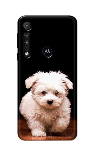 Image of PRINTFIDAA� Printed Hard Back Cover Case for Motorola One Macro Back Cover (Puppy Dog) -2808