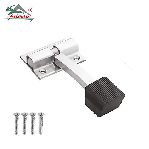Image of Atlantic Stainless Steel Door Stopper Single Glossy Finish Pack of 2 Piece