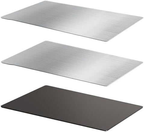 TMYPN Resin 3D Printer Build Plate for Creality LD-002R, Nova 3D Elfin, Zortrax Inkspire, 2pcs Flexible Spring Steel Sheet and 1pcs Magnetic Base for 138 x 78mm 3D Printer Platform