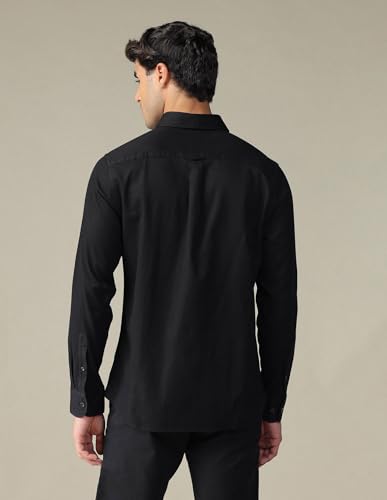 Image of U.S. Polo ASSN. Solid Tailored Fit Cotton Shirts for Men - 100% Cotton, Full Sleeve Mens Casual Shirts