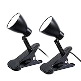 CeSunlight CRI 90+ Clip on Reading Lamp, Clip on Light for Bed headboard/Desk/Bunk/Table/Shelf, Bedside Reading Light with 3 Color Temperature Options, 10 Dimmable Brightness Levels (6W/2Packs)