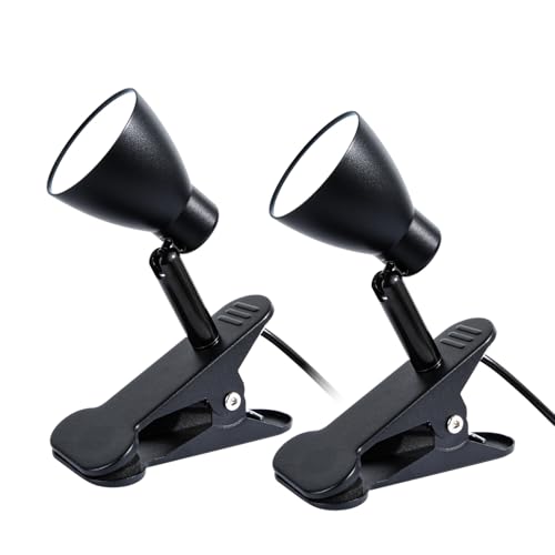 CeSunlight CRI 90+ Clip on Reading Lamp, Clip on Light for Bed headboard/Desk/Bunk/Table/Shelf, Bedside Reading Light with 3 Color Temperature Options, 10 Dimmable Brightness Levels (6W/2Packs)