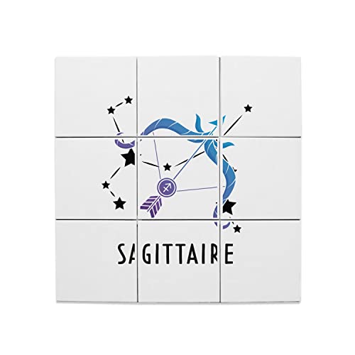 Carreaux Astrologie Sagittaire en Céramique pour Décorer le Salon ou la Chambre
