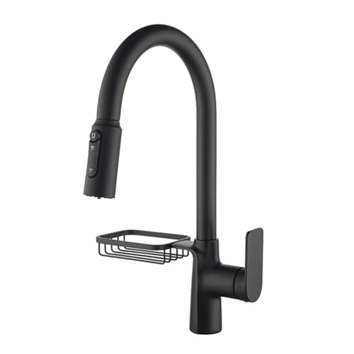 Mitigeur 3 en 1 pour filtre à eau avec douchette extensible et rotation 360°