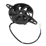 Cryfokt Ventola Radiatore 12 V per 150 200 ATV, Quad, Kart, Moto, Sostituzione del Motore della Ventola di Raffreddamento Elettrico, Plastica + Ghisa Ad Alta Efficienza