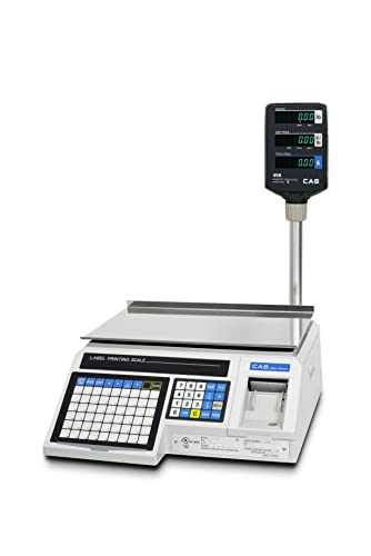 Báscula CAS LP-1000NP con impresora y poste capacidad 30lb miniatura 3