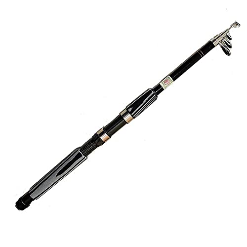 HELLARO Telepartner Korean Telescopic Light Weight Saltwater Freshwater Spinning Fishing Carbon Fiber Fishing Rod (12 FT)