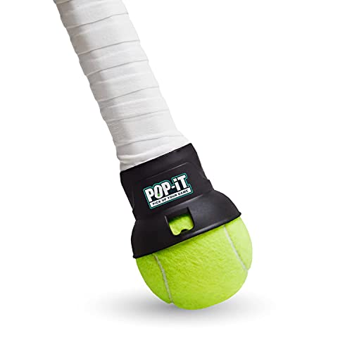 Tennis Ball Picker Upper for Rackets - Compact and Lightweight Tennis Accessories (Youth Size Green, Adult Black)