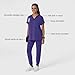 Wink Nova Women's Drop Shoulder Boxy Scrub Top - Grape, XL
