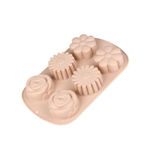 CALANDIS Silicone Muffin Tin Baking Supplies Cupcake Tray for Birthday Baking Wedding Pink