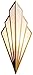 YINGYING Applique Murale en LED En Forme D'éventail en Forme de Ventilateur, Abat-jour en Fer Forgé D'époque, Ajustement Parfait, Applique Art Deco G9, Applique Murale Art Deco for Salon