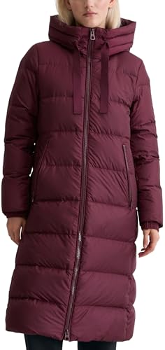 Marc OߴPolo Damen Daunenmantel mit XL-Kordeln Shaped Fit, Rot (Aubergine Red), 32 – Ansicht 1