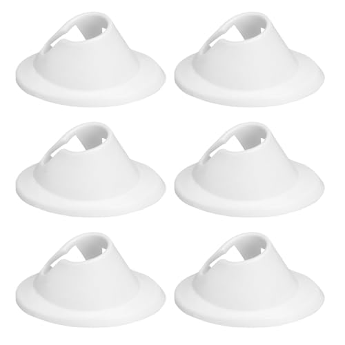Lurrose Nail Holder Soft Rubber 6PCS Silicone Nail Polish Bottle Holder Silicone Manicure Tool for Salon Home DIY White