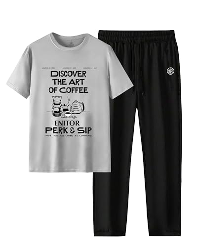 Image of AUSK Men Casual Summer wear Co-ords set of T-shirt & Trakpant