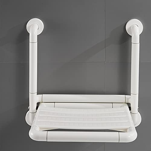 Ddtp Bath Stools,Folding Shower Seat For Bath Wall Mounted,Fold Up Shower Stool,Shower Chair Foldable,Fold Down Bathroom Stool For Elderly Disabled Adults/White #TOP4