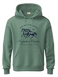 ADRO Ride Beyond Limits Rajasthan Chapter - Sudadera con capucha para hombre, forro polar de algodón y poliéster de 320 GSM, tacto suave, gráfico impreso agradable al tacto, sudadera casual cálida con