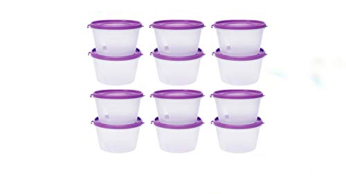 Image of Cutting EDGE Nesterware 750ml Stackable Food Container (Set of 12, Purple)