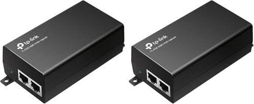 Image of TP-Link PoE+ Injector Gigabit | Non-PoE to PoE Adapter | 802.3at /af Compliant | Up to 30W Power Budget | Wall Mountable | Plug&Play | Up to 100m(328 ft) | UL Certified(POE160S) (Pack of 2)