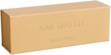 Sassy Saints Nail Mini Kit   Luxury Cream Box Set, Professional Manicure Collection with Salon-Quality Nail Care Essentials, Gift-Ready Home Manicure Kit