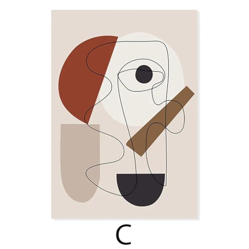 Affiches sur toile de style bohémien avec décoration géométrique abstraite pour salon - 5