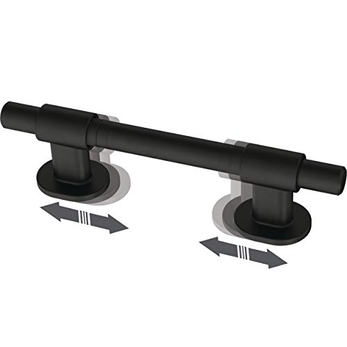 Franklin Brass Bar Adjustable Cabinet Pull, 1-3/8" To 4" (35-102Mm), 5-Pack, Matte Black P44364-Fb-B #TOP6