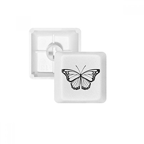 Keycaps PBT de haute densité pour clavier mécanique blanc sans marquage de profil OEM style Papillon