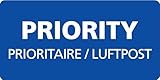 luftpost aufkleber Zum normalen Porto ist keine weitere Frankierung notwendig