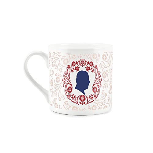 Purely Home King Charles III Coronation Design Mug - Fine Bone China White and Pink Commemorative Mug Official Emblem Coffee/Tea Gift - Image 2
