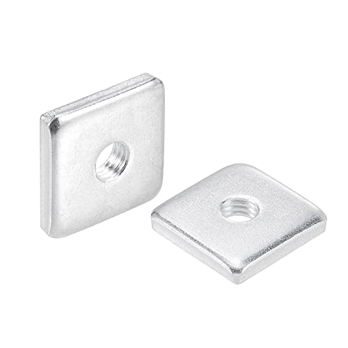 QUARKZMAN Quadratische Muttern, M8x25mmx5mm verzinkter metrischer Grobgewinde-Sortimentskasten, 25 Stück