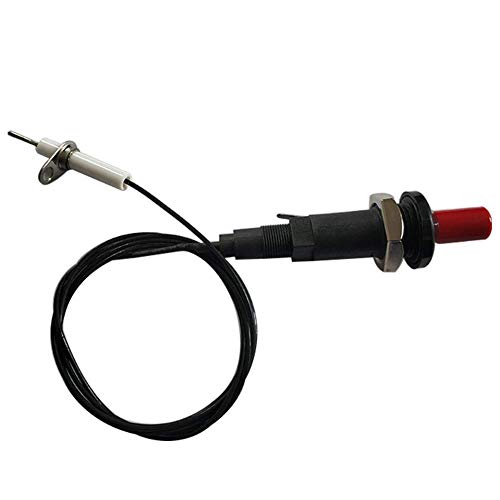 Piezo Spark Ignition Set, 1 Out 2 Gas Wasserhahn mit 1M / 3.3Ft Kabel, für BBQ Home Kitchen Cover