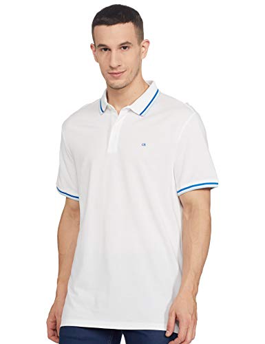 Calvin Klein Men's Short Sleeve Pique Cotton Polo Shirt