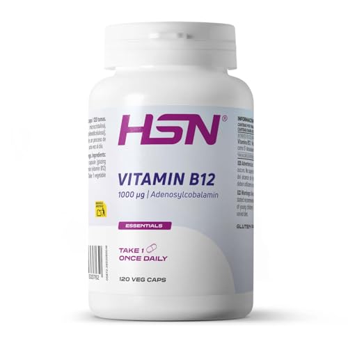 HSN Vitamina B12 Adenosilcobalamina 1000mcg - 120 Cápsulas Vegetales