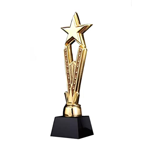 Troféus Troféu Estrela De Ouro, Troféu Dourado Resina, Usado Para Troféus E Celebrações De Festas, C