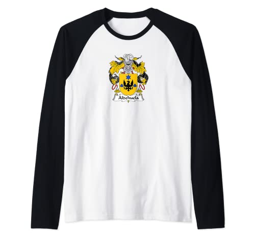 Escudo de armas Aldehuela - Escudo de la familia Camiseta Manga Raglan