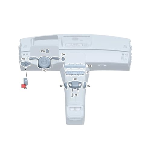 Botón de interruptor de freno de mano para reparar fallo GLC AMG 3