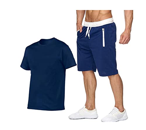 T-shirt en coton homme avec pantalon 2 pièces 806 taille S