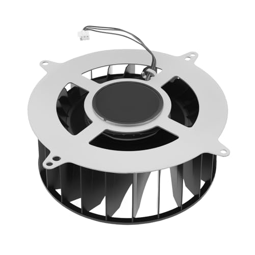 ECSiNG 1pc Ventilador de Refrigeración de CPU de 3 Pines para Consola de Juegos 23 Aspas Repuesto de Ventilador de Refrigeración Interno 12047GA-12M-WB-01 12 V 2,4 A Compatible con PS5