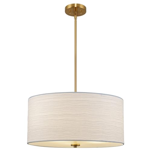 Kira Home Pearl 18 Modern Drum Pendant Chandelier