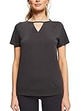 Esprit Sports ESPRIT Sports OCS TS Camisa de Yoga, Gris Oscuro, L para Mujer