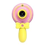 videocamara niños  Teabelle Cámara Lollipop de 2 Pulgadas de Dibujos Animados para niños Cámara de videocámaras Multifuncional de Juguete para niños para Regalo