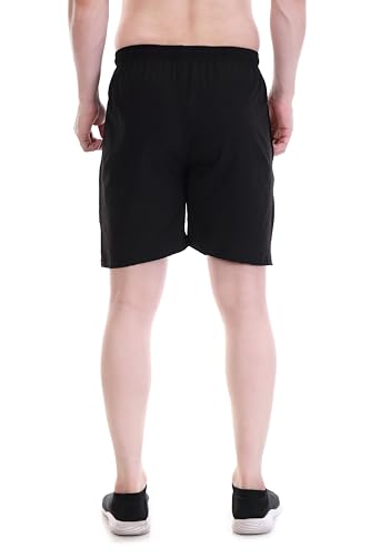 Image of BLUE STAR SHARK Athletic Sports Shorts for Men with Zip Pockets and Elastic Waistband Quick Dry Lightweight Activewear.