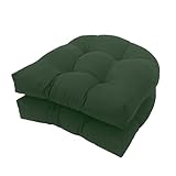 Srutirbo Pack of 2 Outdoor Indoor Tufted Seat Cushions, 18.9' x 18.9' U-Shape...