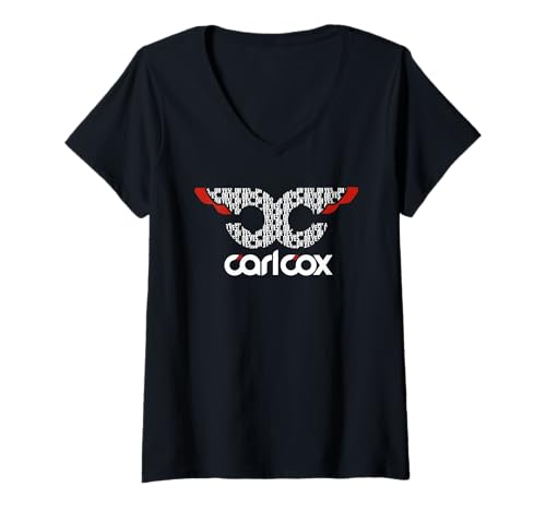Image of Womens Carl Cox CC Oh Yes White Wings V-Neck T-Shirt