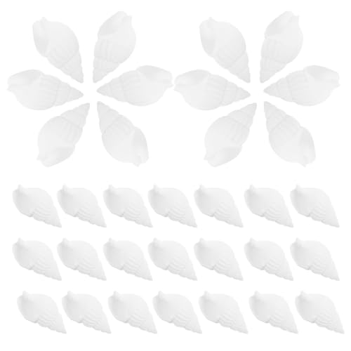 ibasenice 100pcs Natural White Mini Sea Shells - Tiny Spiral Conch Shells for DIY Crafts, Aquarium Fish Tank, Wedding Decor, Vase Fillers & Jewellery Making (Approx. 1-1. 5cm)