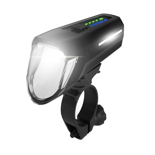 FISCHER Fahrrad LED-Frontlicht 110 Lux, mit Sensormodus,...