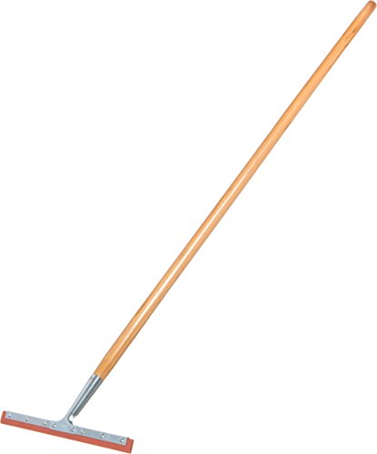 Image of Carlisle FoodService Products 4007400 Rubber Professional Double-Blade Squeegee with Zinc Plated Steel Handle, 14 inch Blade Size (Case of 12)